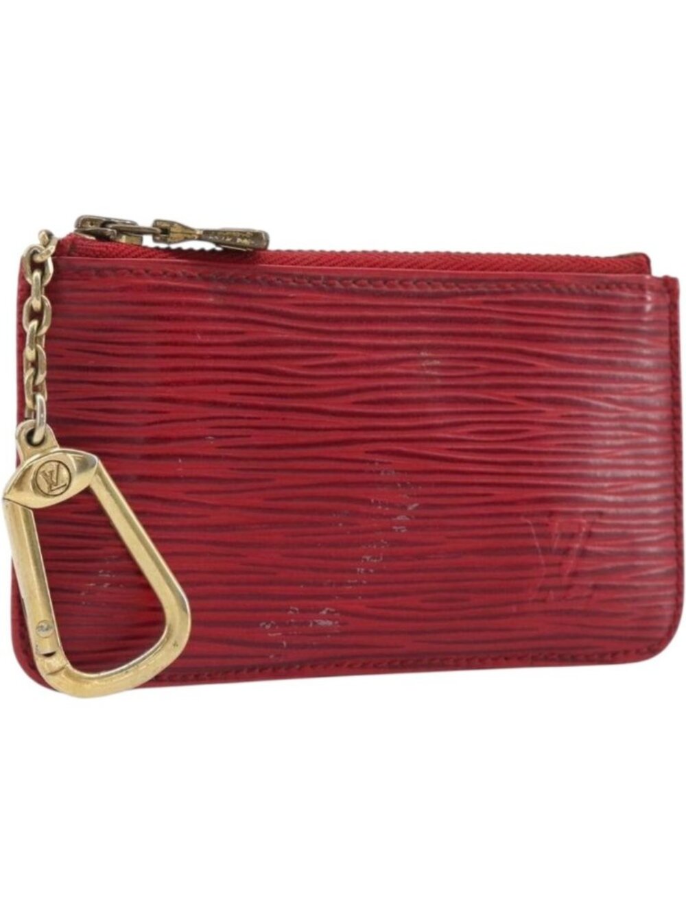 LOUIS VUITTON Epi Pochette Cles Coin Purse Red M63807